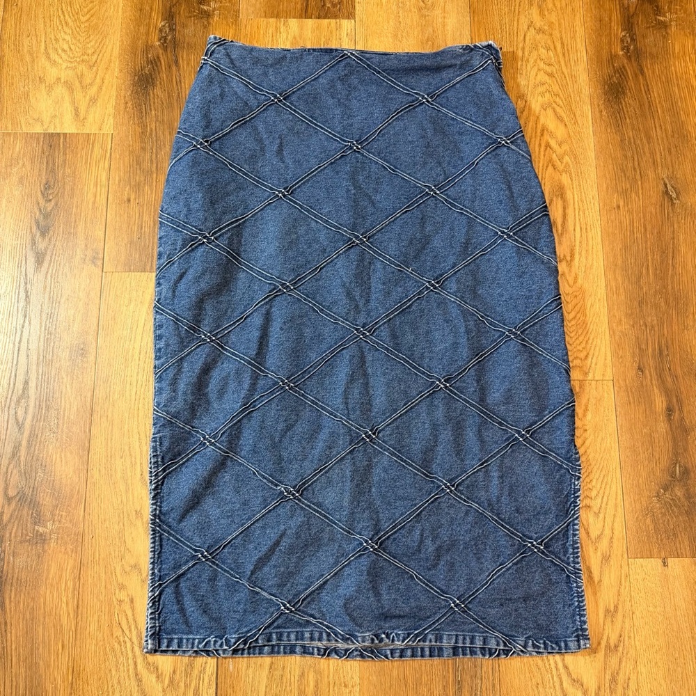 Vintage Y2K Denim Skirt Vintage 100% Cotton Skirt Y2K Jean Skirt Y2K Skirt